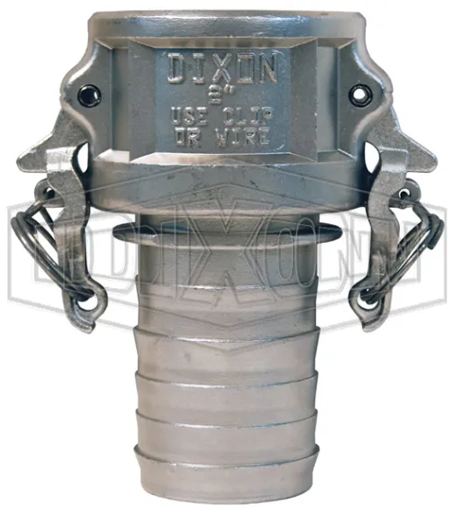 notched cam and groove type c boss-lock coupler with notched shank