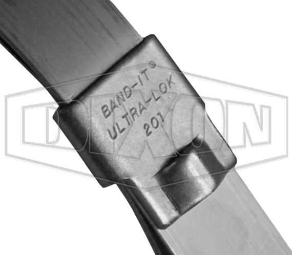 UL2129 by Band-It | Ultra-Lok® Preformed Clamp | 3.5 ID | 3/4 Width |  0.030 Thickness | 201 Stainless Steel | 50/Box