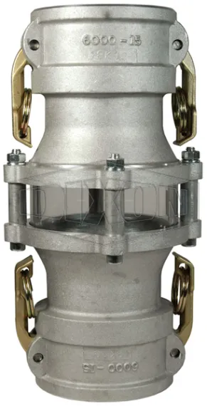 in-line coupler x coupler sight glass
