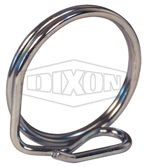 pull ring safety clips for boss-lock couplers
