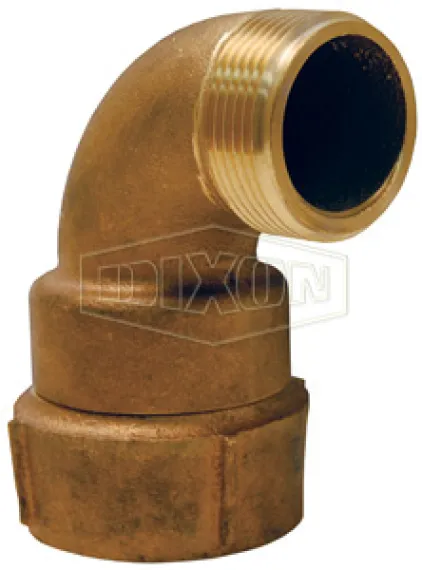continuous swiveling elbow
