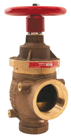 Factory Set Pressure Reducing Brass Angle Valve Grooved x Female