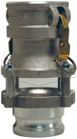 in line sight glass coupler x adapter