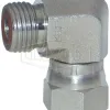 Male Flat Face x Female Swivel Nut 90° Elbow