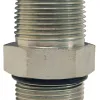 hydraulic fittings sae o-ring boss x male nptf adapters zinc plated steel 