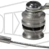 quick disconnects h series iso b industrial interchange dust plugs aluminum body with steel cable